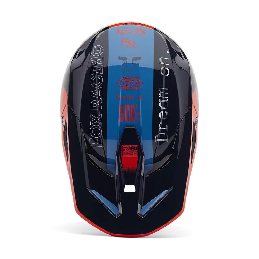 Fox Racing V1 Race Spec MX Helmet MX24 Midnight Blue