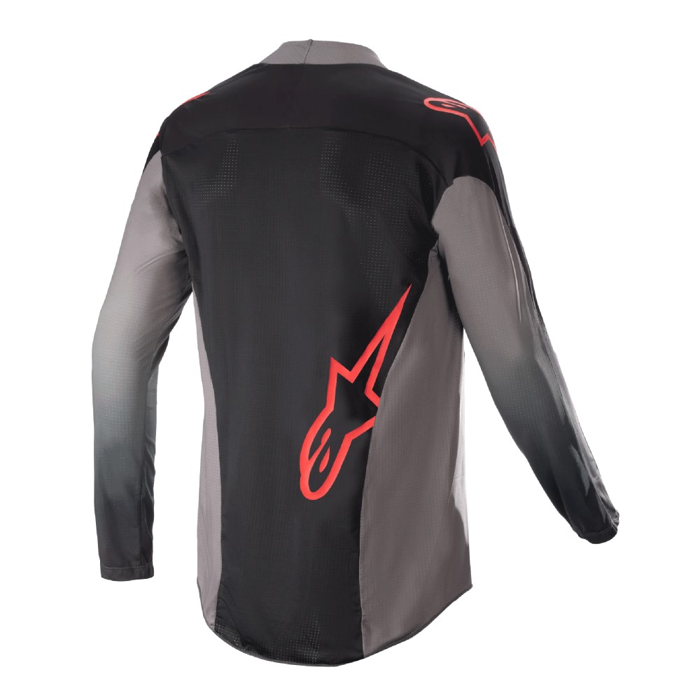 Alpinestars Techstar Sein MX Jersey Mens Off-Road Black Neon Red