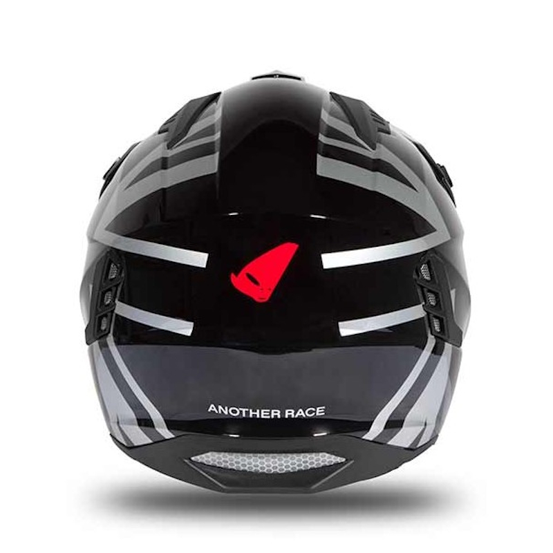 UFO Sheratan Open-Face Motorcycle Helmet Jet Grey Union Jack