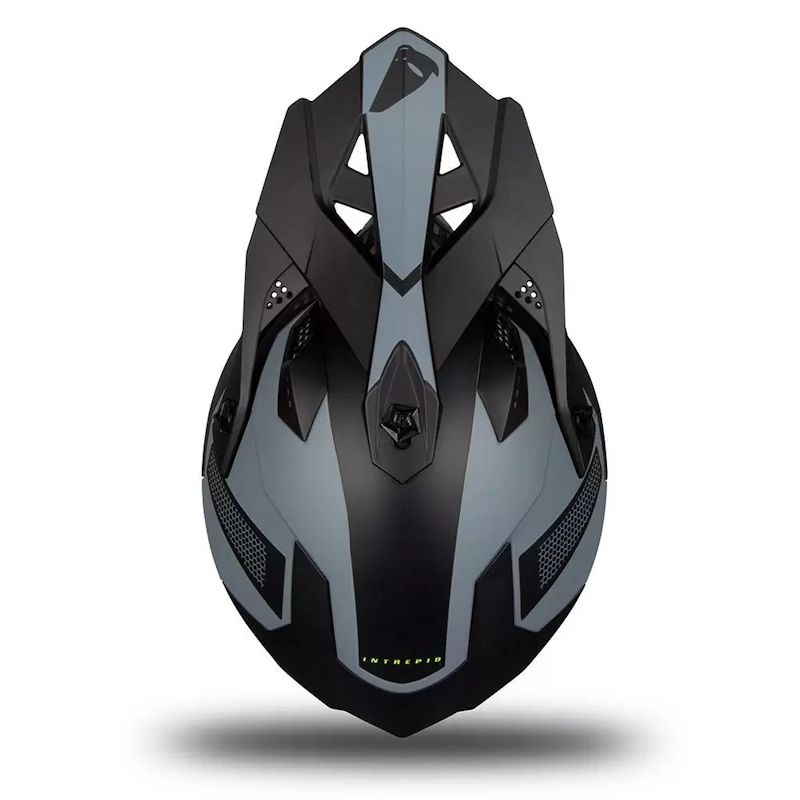 UFO Sheratan Open-Face Motorcycle Helmet Jet Grey Union Jack