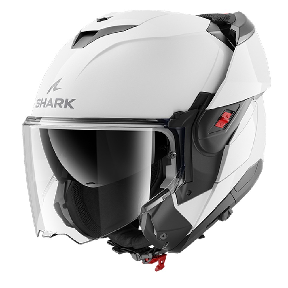 Shark OXO Flip-Front Motorcycle Helmet Blank W05 White