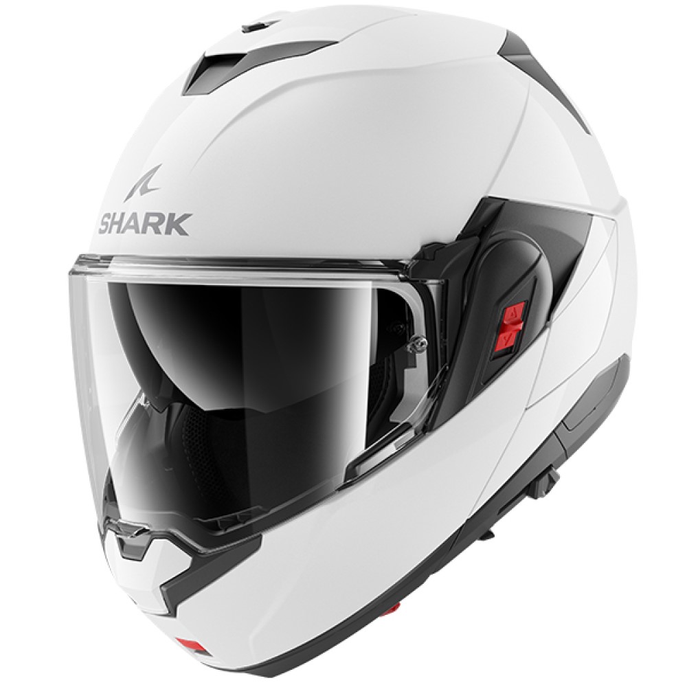 Shark OXO Flip-Front Motorcycle Helmet Blank W05 White