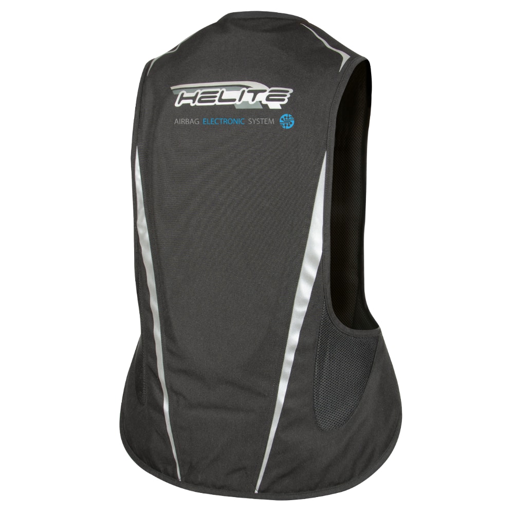 Helite e-Turtle 2 Air Vest Black Over Air Bag Motorcycle Unisex