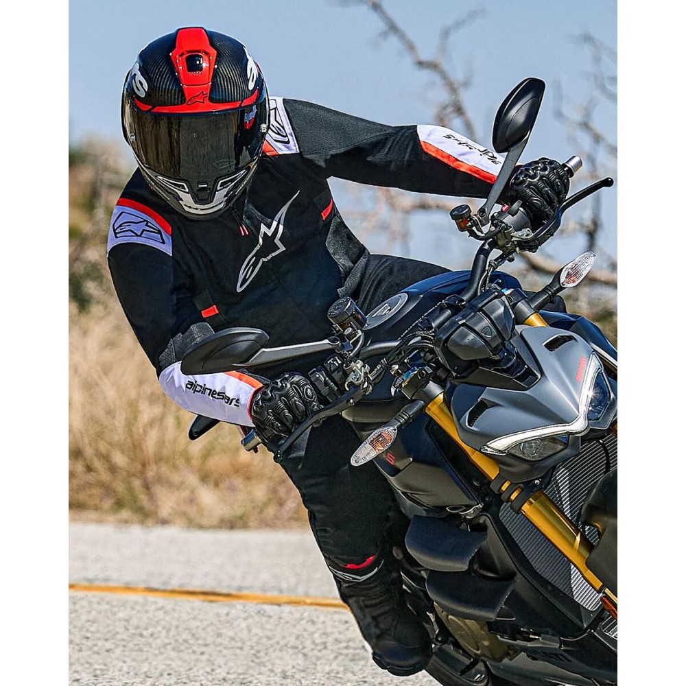 Alpinestars T-SPS Air V2 Motorcycle Jacket Mens Black White