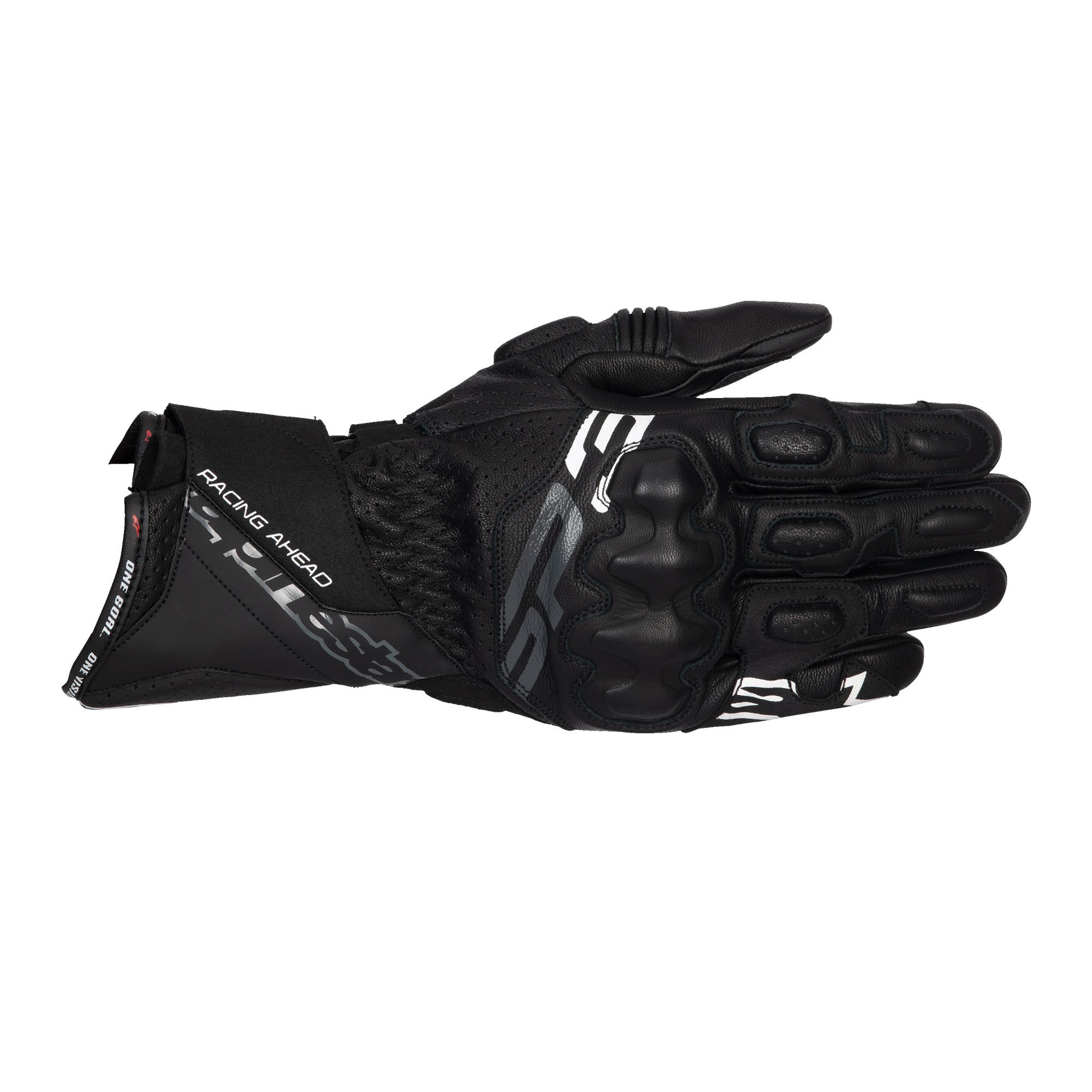 Alpinestars SP-3 Leather Motorcycle Gloves Long Mens Race Black