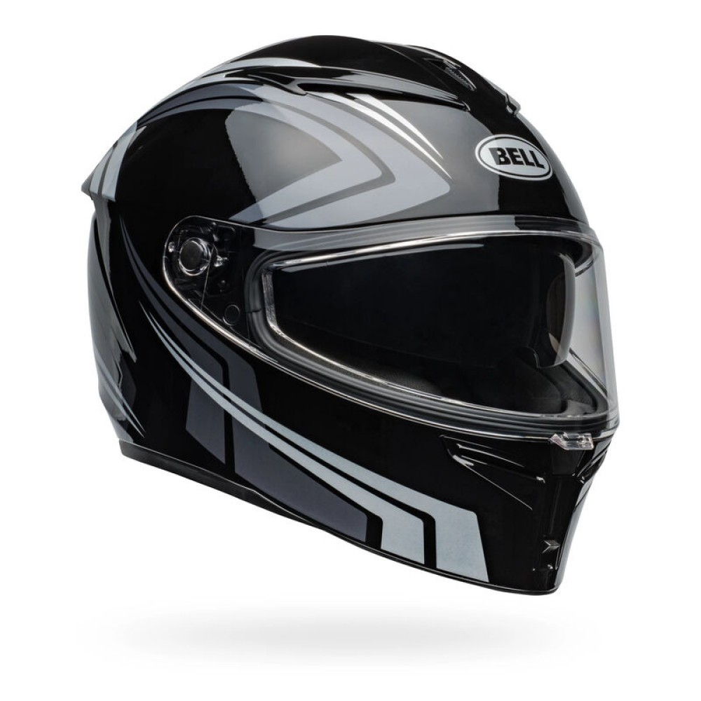 Bell Lithium Full-Face Motorcycle Helmet Jetstream Black Silver