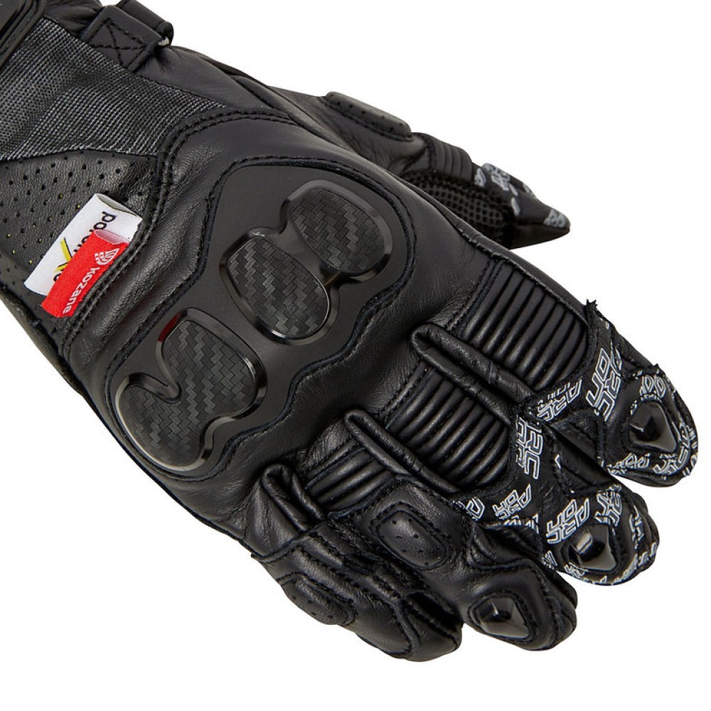 Arc-On 034 RS Leather Motorcycle Race Gloves Black