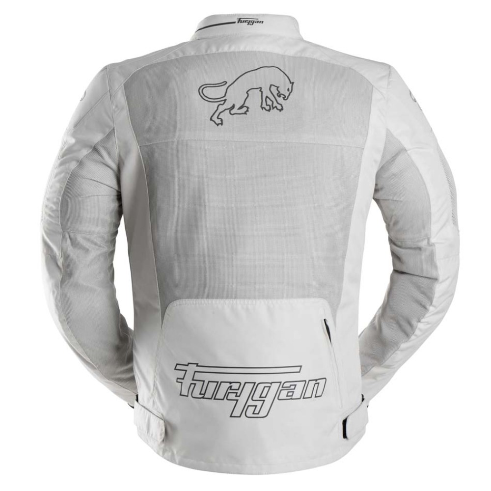 Furygan Aquilon Textile Motorcycle Jacket CE Pearl Grey
