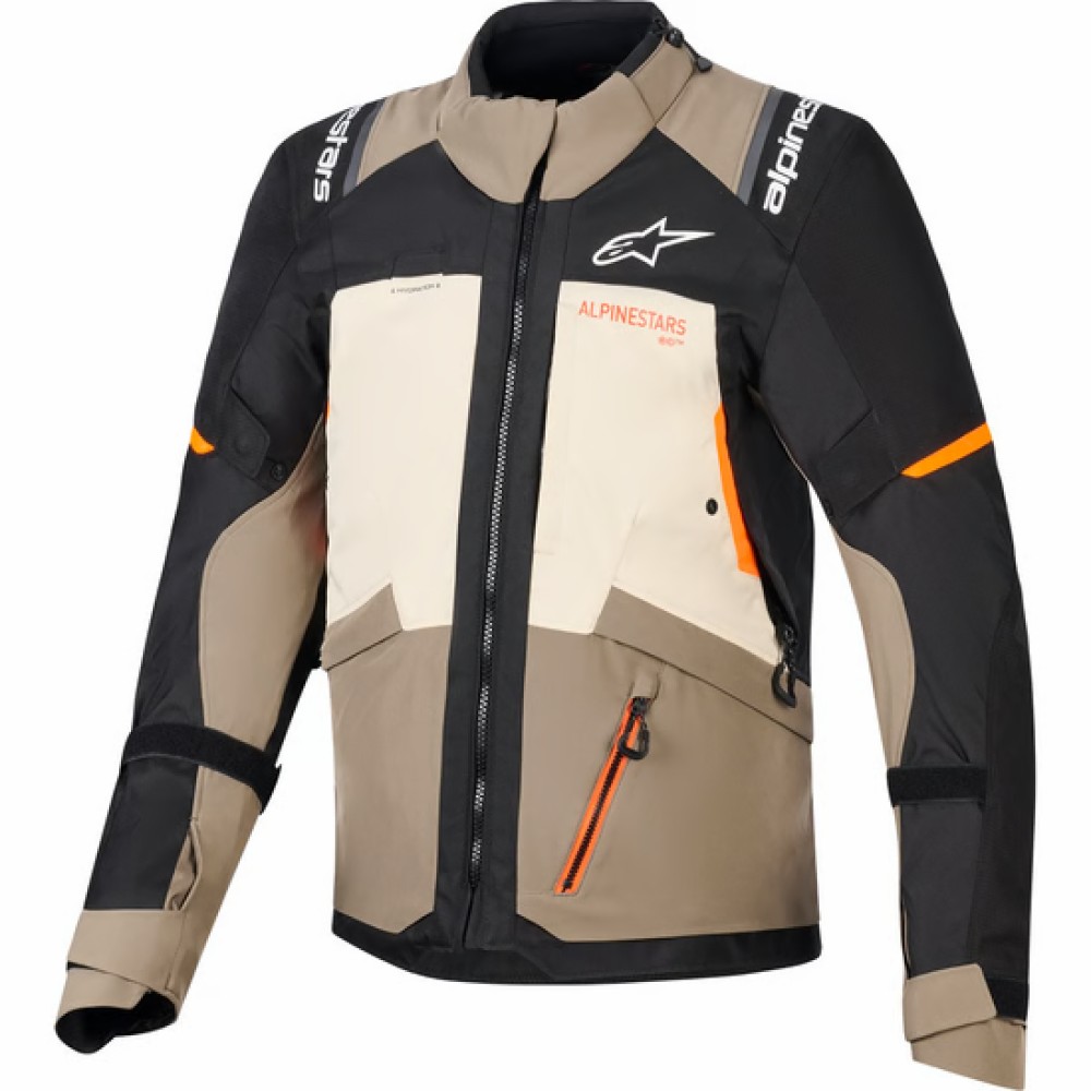 Alpinestars Andes V4 Drystar Jacket Mens Walnut Mastic Black