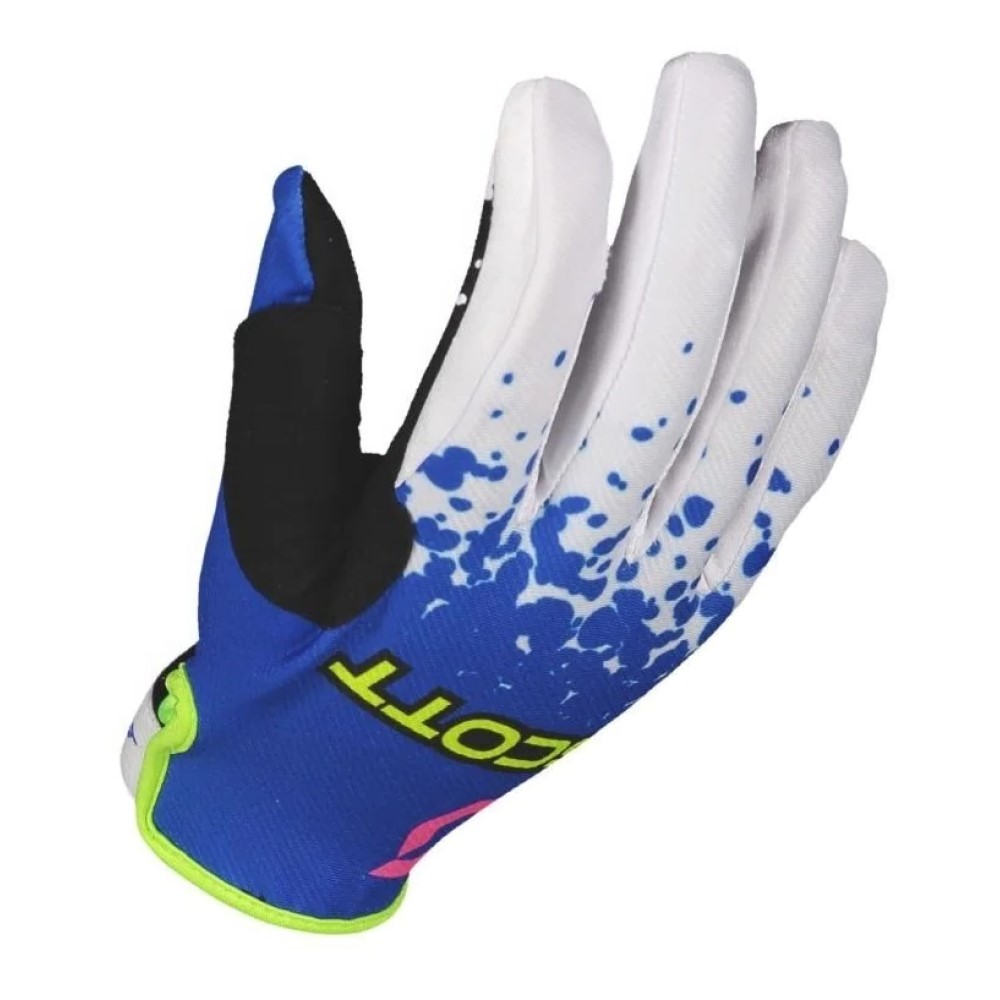 Scott 350 Race Evo MX Gloves Off-Road Mens Blue Yellow
