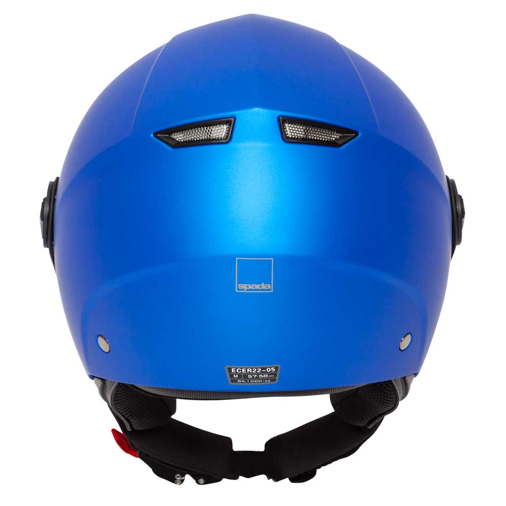 Spada Hellion Open-Face Motorcycle Helmet Matt Bright Blue