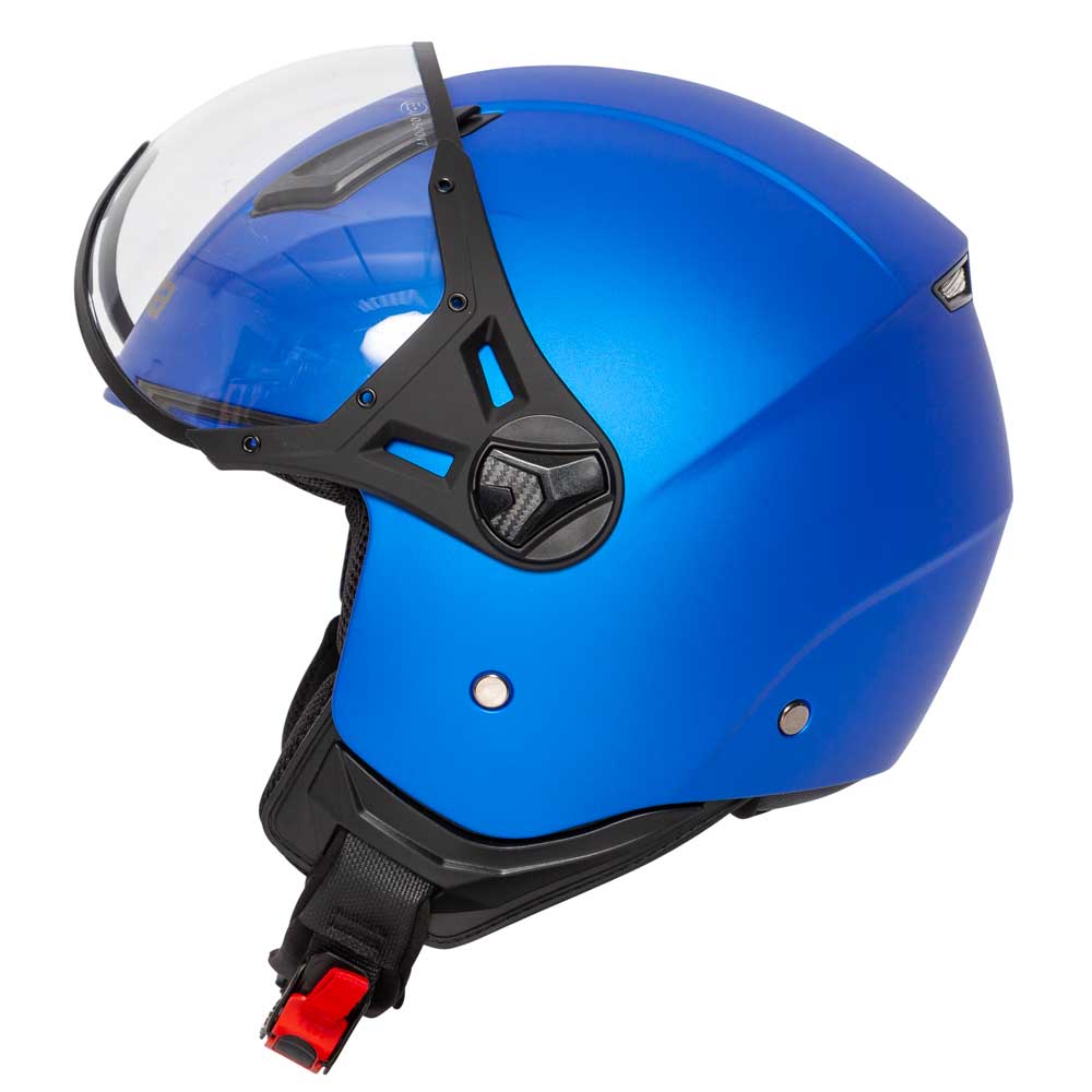 Spada Hellion Open-Face Motorcycle Helmet Matt Bright Blue