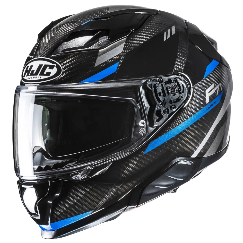 HJC F71 Carbon Esira Motorcycle Helmet MC2 Blue Black