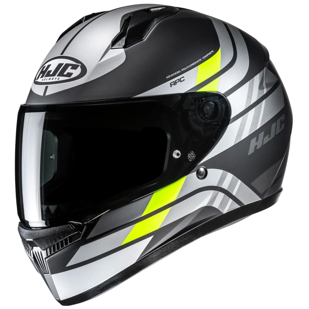 HJC C10 Hiper Full-Face Motorcycle Helmet MC3HSF Yellow