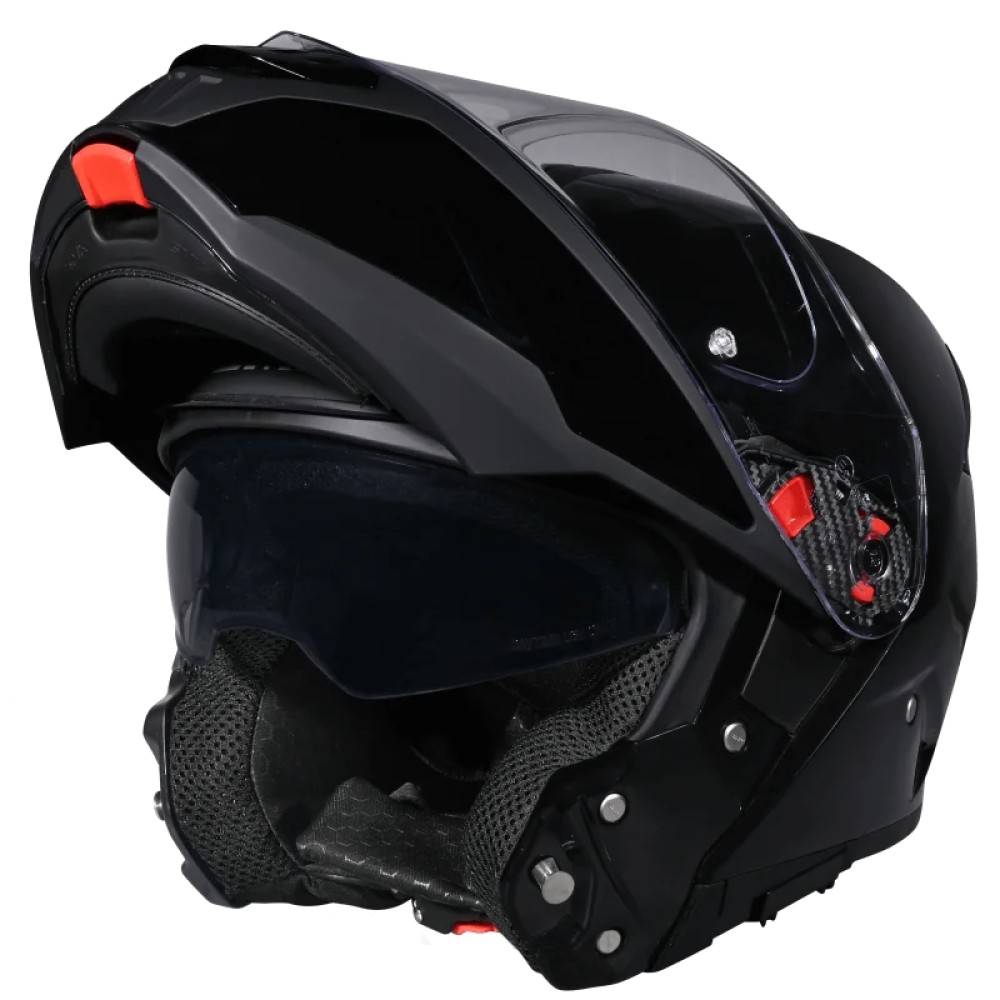 SMK Gullwing Flip-Front Motorcycle Helmet Helmet GL200 Black