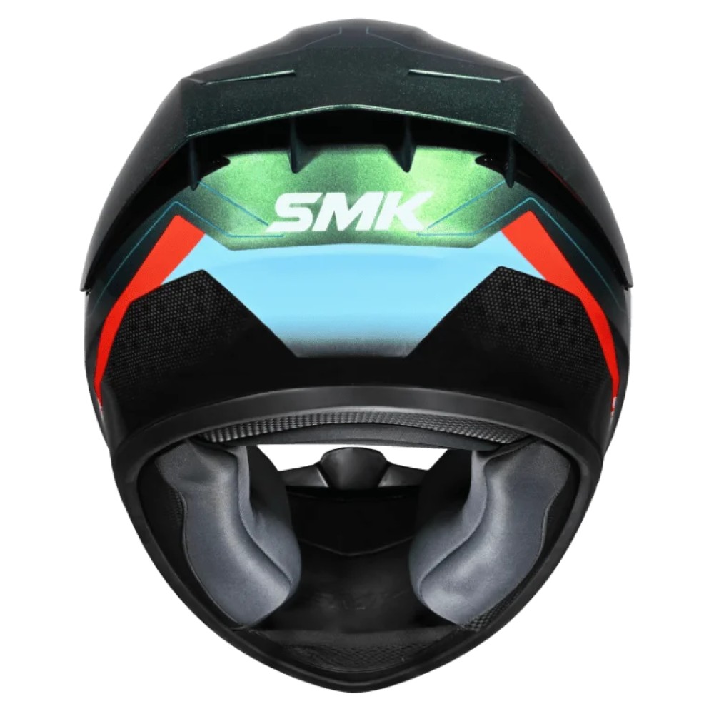 SMK Stellar Sport Flight Motorcycle Helmet GL257C Green