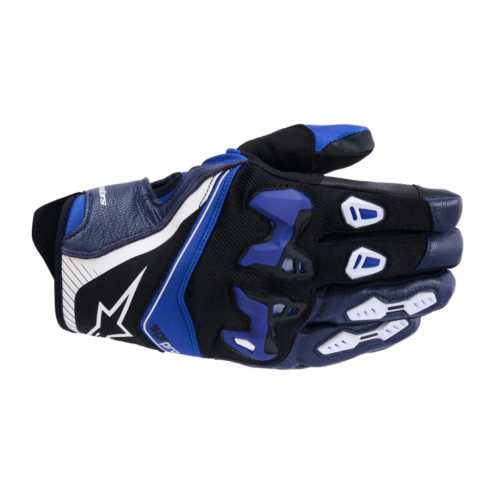 Alpinestars SP-R Pro Motorcycle Gloves Bright Blue Navy White