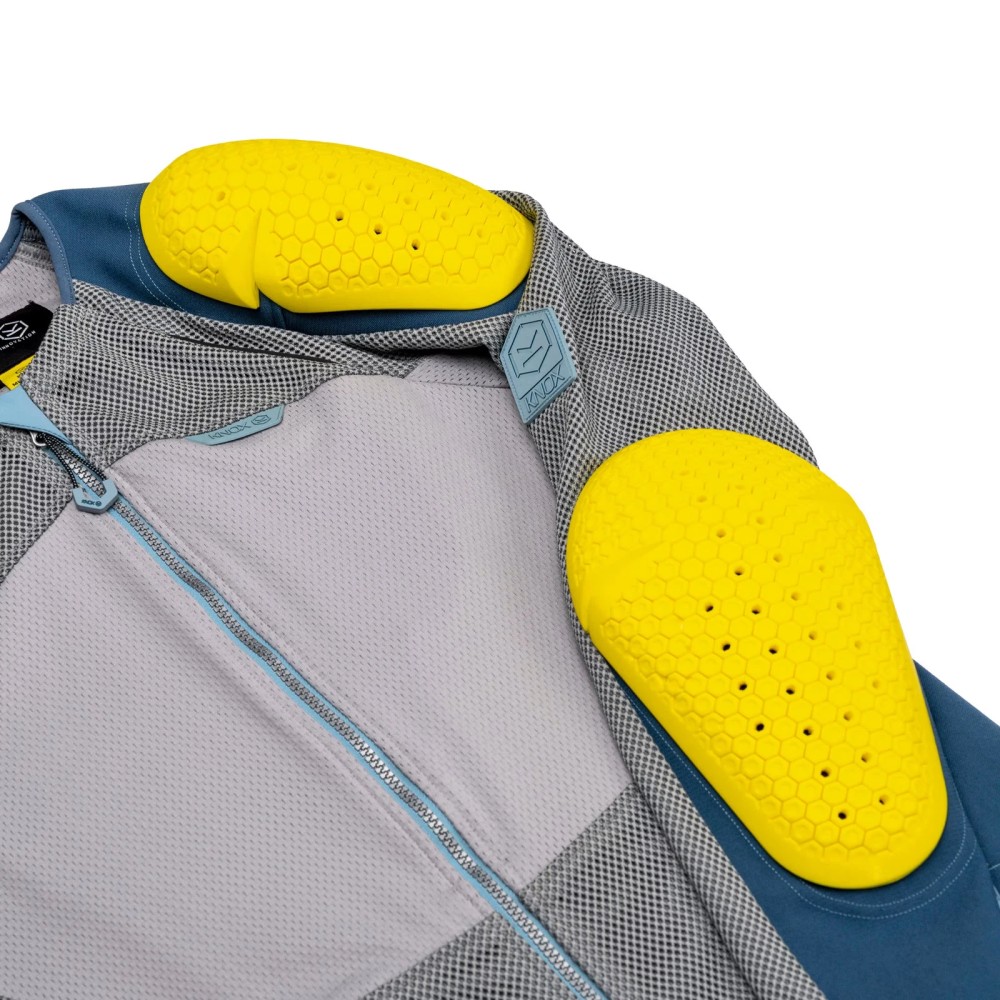 Knox Urbane Pro Move Womens Motorcycle Shirt Ladies Petrol Blue