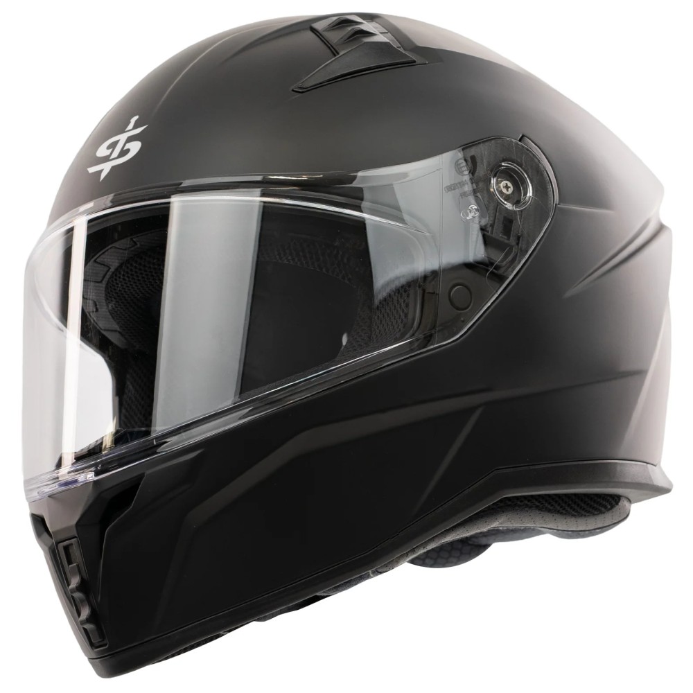 Spada Raiden 3 Full-Face Motorcycle Helmet Plain Matt Black