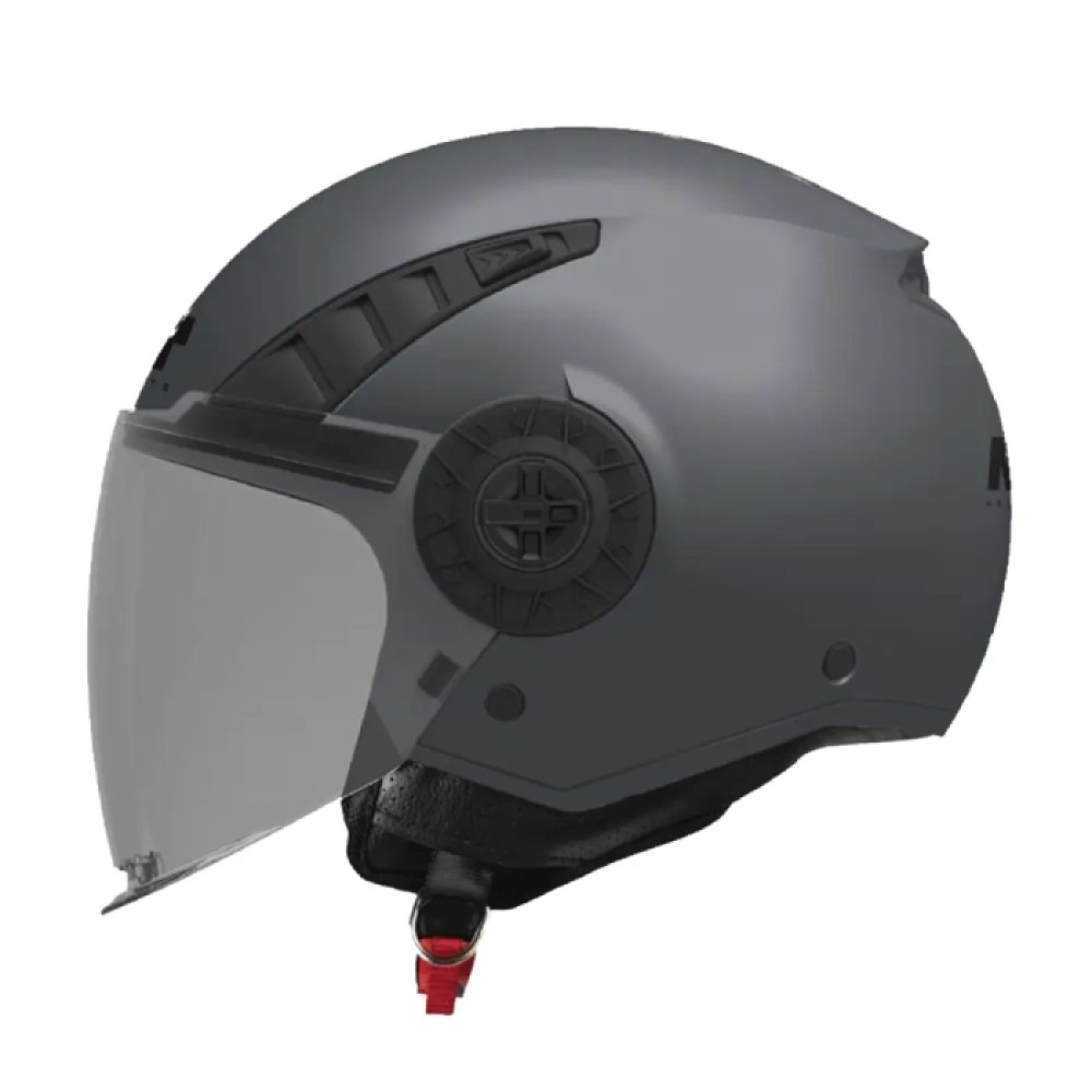 MT Aeris Pure Open-Face Motorcycle Helmet A2 Matt Grey