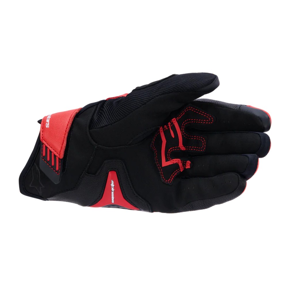 Alpinestars SP-R Pro Motorcycle Gloves Bright Red Red Fluo Black