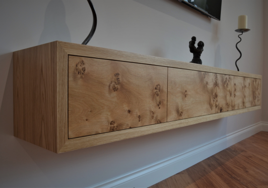 Floating Oak Cabinet