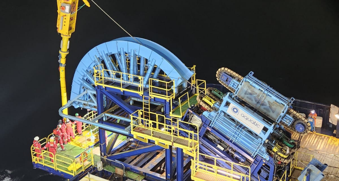 Horizontal Lay System during Operations - Gulf of America