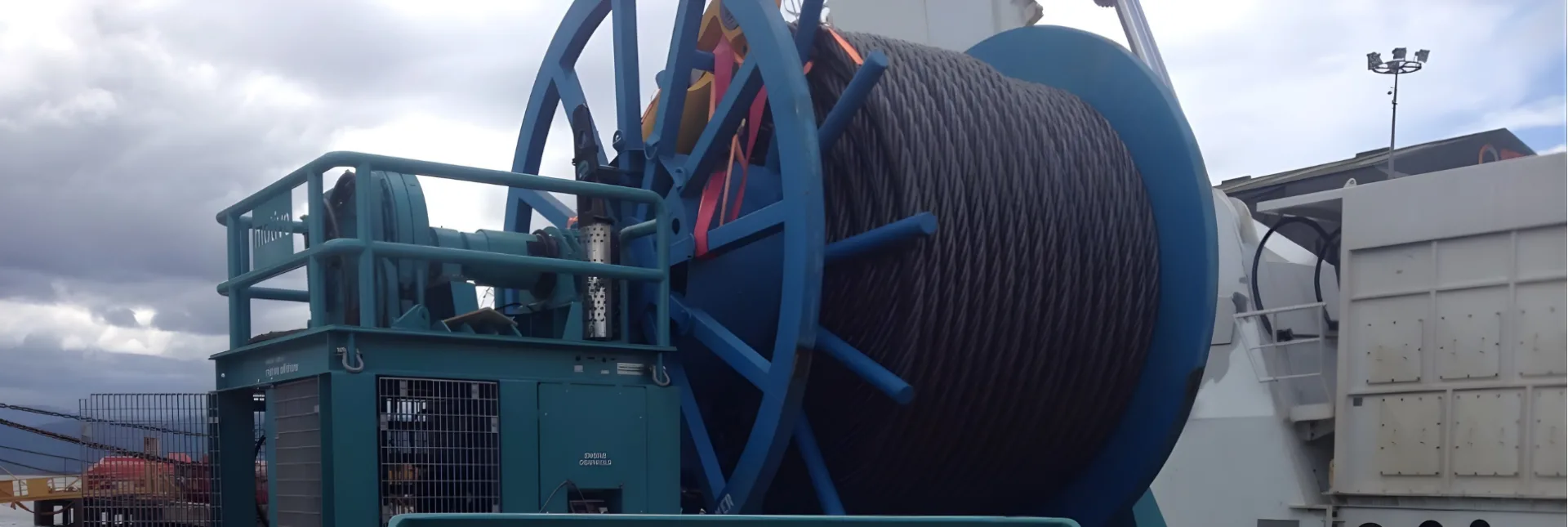 Spooling winch control panel