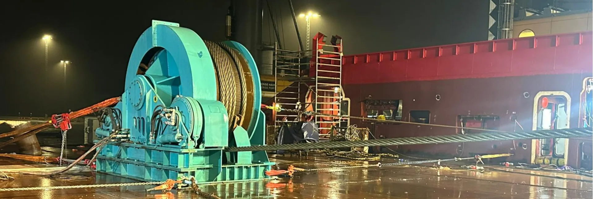 Traction winch Vessel