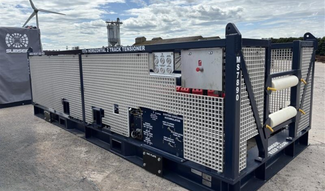 Inside the 15Te Tensioner Package delivered for Subsea Environmental Services