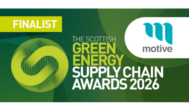 Motive shortlisted in Scottish Green Energy Supply Chain Awards