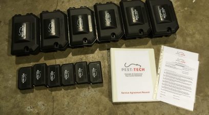 Setting up a pest control contract or annual service contract.