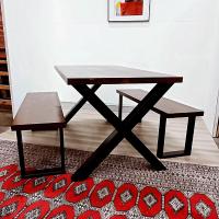 Just delivered a 160cm long dining table set with an unusual combination of chunky X legs for table and square legs for benches. All legs from thehairpinlegco - great quality and delivery as usual. Excellent Golden Oak woodstain from littlefairswoodfinishing and vernites_srl aquacoat varnish.

Wasn't sure at first of this combination but after seeing it in situ looks really good! Customer really happy and set for Christmas! 😊

#diningfurniture 
#diningtableset 
#goldenoak
#hairpinlegcompany 
#littlefairswoodstains 
#christmasdining 
#madeinyorkshire
#solidwoodfurniture
