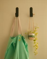 Love my new forest green hooks from thehairpinlegco ! What should we hang on them 🪝 🌱 #houseplant *gifted