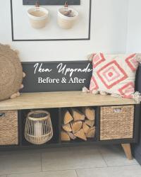 Swipe for before 👉 you won’t believe the difference 🙌 so many of you asking about this so thought I’d post a couple of stills to see it properly. 
Thanks to thehairpinlegco. I ordered the 20cm tapered oak legs which completely transformed this basic IKEA Kallax unit into something very stylish ❤️
You might have something like this in the house to revamp already. Or save yourself £100’s and create your own t.v unit, storage or seating area. The ideas are endless 😄 

AD: Gifted thehairpinlegco 
.
.
.
.
.
.
 #povreels #radiate #diy #houserenovation #homeimprovement #homeinprogress #homeimprovements #walltowallstyle #neautraldecor #neautralstyle #neautralhome #neautrallook #homedecor #homedecorideas #ikeahack #1930shome #hairpinlegs #kitcheninspiration #kitcheninspo #diningroomgoals #panelling #myhshome #frenchic #frenchicpaint #farrowandballoffblack #bandqit #furnituretransformation #ladieswhodiy