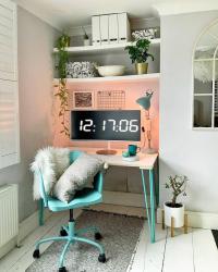 Happy Friday me darlings! This is James' work from home space (in our bedroom).
Which needs a little revamp.

 The wall behind this area is very flaky and the wallpaper is falling off 🙈 So thinking of cladding/ battening to hide it. 

James also needs a more comfortable chair, but gosh office chairs are gross. I'm thinking of buying one from FB marketplace and giving it a boucle makeover, could this work?

#interiormixtape #interiorescapism #myvictorianhouselove #myperiodhomestyle #myperiodinterior #myhousethismonth #myhousedownsouth #wfh #officedecor #myspaceanddecor #myrenostory #howparentshome #howihouseplant #styleitreal #thiscreativehome #decodwelling #dailydecordetail #dailydecordose #myhousethroughalens  #victorianrenovation