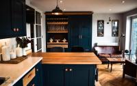 Designing and creating this kitchen to our customers style and needs, was exactly how we like to work. 

Seeing Johnathan and Becky using the room as we spoke about and designed the kitchen around, was a real reward beyond just being a tradesman. 

With all the practicalities accounted for, we were given a good portion of creative control over the build. Ideas were naturally allowed to flourish. 

This is an in frame shaker kitchen, hand painted in Hague Blue By Farrow and Ball with solid oak features. A full birch plywood cabinetry build and full soft close fittings. Visit www.tfbuilding.co.uk if you would like to have a chat about a project we could make for you.

thehairpinlegco duffieldtimber osmo_uk farrowandball selectsolidsurfaces 

#kitchendesign 
#kitcheninspo 
#kitchenisland 
#propertyrenovation 
#shakerkitchen 
#cottagekitchen 
#traditionalkitchen 
#solidoak 
#oakchoppingboard 
#skipton
#ilkley 
#menston 
#harrogate 
#handmadekitchens 
#handmade 
#joiner
#joinerydesign 
#madenotmanufactured
#kitchenleeds