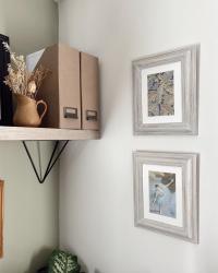 Office styling - William Morris and Degas.

Mr S works in this room quite a lot so I didn’t want to make it overly girly but just a few touches is fine! 😄

I really love how the soft floral patterns of #williammorris and the elegant dancer paintings from #degas to compliment the #overtlyolive dulux green!

Details:
Paint - duluxuk Overtly Olive
Files - ikeauk 
Shelving - howdensjoinery 
Shelf brackets - thehairpinlegco 
Frames - #facebookmarketplace upcycle
Wicker storage box - amazonhome 
Brown milk jug - Vintage

#officespace #homeoffice #homeofficedecor #homeofficeideas #homeofficedesign #homeofficeinspo #homeofficegoals #homeofficeinspiration #officedecor #officedesign #officeinspiration #officeinspo #wfh #wfhsetup #officespace #officefurniture #officedesk #officeorganization #officegoals #officeinteriors #creativegalgang #officeshelving #officeorganisation #officestorage
#officedecor