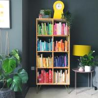 Had a bit of a switcheroo in the living room, moved our big book shelf unit into the garage for storage and downsized my fave rainbow books into this little cabinet- swipe to see what it started out as-I’m not done with it yet- am gonna make some doors for this bad boy but wanted to show you what I’d done so far, I took the legs off the long side and then thehairpinlegco kindly gave me these beautiful gold legs to pop on the short side so it could be upright and I really like it! I’ll put more on my stories so that if you can’t imagine how to fix legs onto furniture you can see FIRSTHAND! Hold onto your hats it’s gonna be crazy!! 😂🎩 #gifted .
.
.
.
.
.
#rainbowbookshelf #ikeahack #hairpinlegs #styleitdark #livingroominspo #plantsofinstagram #plantcollection #homedecor #deliciousdarkdecor #eclectichome #eclecticdecor #livingroomdecor #livingroominterior #interiorstyling #plantsindecor #nestandthrive #nesttoimpress #thiscreativehome #diydecor #rockininteriors #darkwalls #pocketofmyhome #