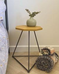 N O  W A S T E ♻️
*for sale*
*two side tables/ bedside tables*
I try so hard not to throw anything away, so much so since January I have only filled 3 bin liners with non recyclable waste! All wood waste (no ply or mdf) fuels my Dads wood burner outside. With all other offcuts I try to make into pieces that you wouldn’t guess were once offcuts! Like theses bedside tables. Left over from a commission last year, I cut them down into Octagons and painted them in cornishmilkmineralpaint Hive.
Perfect for bedside tables or little accent tables in your lounge!
Drop me a message if you’re interested!
Table Frames- thehairpinlegco 
Towels - marksandspencer 
Vase - sassandbelle 

#smallbusiness #refinishedfurniture #furniture #furnituremaker #cornishbusiness #cornishmilkmineralpaint #paintedfurniture #thecornishraehome #painted #tradetools #upcycle #madeinnewquay #cornwallcreatives #paintedfurnitureuk  #reclaimedfurniture #selfemployed #femalediycollective #cornishware #creativebusiness #ambler