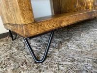 Aleigh’s bespoke storage unit in rustic pine.  Comes with some lovely small hairpin legs. This one is going to be used for storing records.  #workshoplife #workshop #devon #dartmoor #wearedartmoor #upcycledfurniture #industrialdesign #devonlife #carpentry #furnituremaker #buylocal