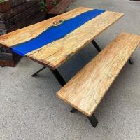 I’ve been meaning to post this for some time… Finished this stunning River Table a while back now. 

Constructed from stunning Spalted Beech with deep blue semi translucent resin. This amazing timber was supplied by fallenandfelled and I used 50 Plus deep pour resin & pigments from glasscastresin, and finished with rubiomonocoatuk Legs are from thehairpinlegco 

My client was super happy with their table and if you love this timber as much as I do you’ll be pleased to know the bench is still available to buy.  If you’re interested DM me and we can sort out the details.

If you’d like to enquire about having your own bespoke table made then drop me a message ✉️

#rivertable #rivertableuk #rivertables #resinriver #resinrivertable #epoxyresin #epoxyresintable #splatedbeech #beautifultimber #englishtimber #uniquetimbercreations #bespokeresin #bespoketable #custommade #uniquetable #oneofakind #riversidetables #riversidetablesandart #madeineastlondon #bespokemade #bespokeorder #bespokeorders #bespokeorderswelcome #supportsmallbusiness #woodworker #woodworkerlife