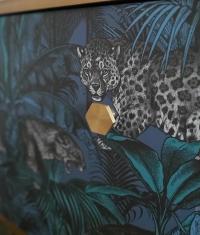#details 🖤
Brass knobs and big cats 🐆
#closeup #perfectpairing #cabinethardware #thehairpinlegco #hexagons #luxurywallpaper #decoupage #divinesavages #bigcats #refinishedfurniture #midcenturystyle #moderntwist #newold #midcenturymix #uniquefurniture #bespokedesign #statementpiece #professionalupcycler #thehouseofup #designretrobrighton