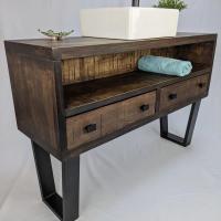 This one's a custom order with big chunky industrial box section legs from thehairpinlegco 
Two of these and some matching shelving are heading out tomorrow

reclaimedwoodfurniture #reclaimed #reclaimedwood #record #recordplayer #vinylcollection #woodcraft #woodworking #woodgrain #hairpinlegs #solidwood #bespokefurniture #customfurniture #etsy #etsyshop #lovewood The Hairpin Leg Co. #northernquartermanchester #nqmanchester #ancoatsmanchester #drawers
#chestofdrawersmakeover #bathroomdesign  #bathroomdecor fiddes_woodfinishes  #whoisthisdoingthissynthetictypeofalphabetapsychedelicfunkin #diningroom #tv