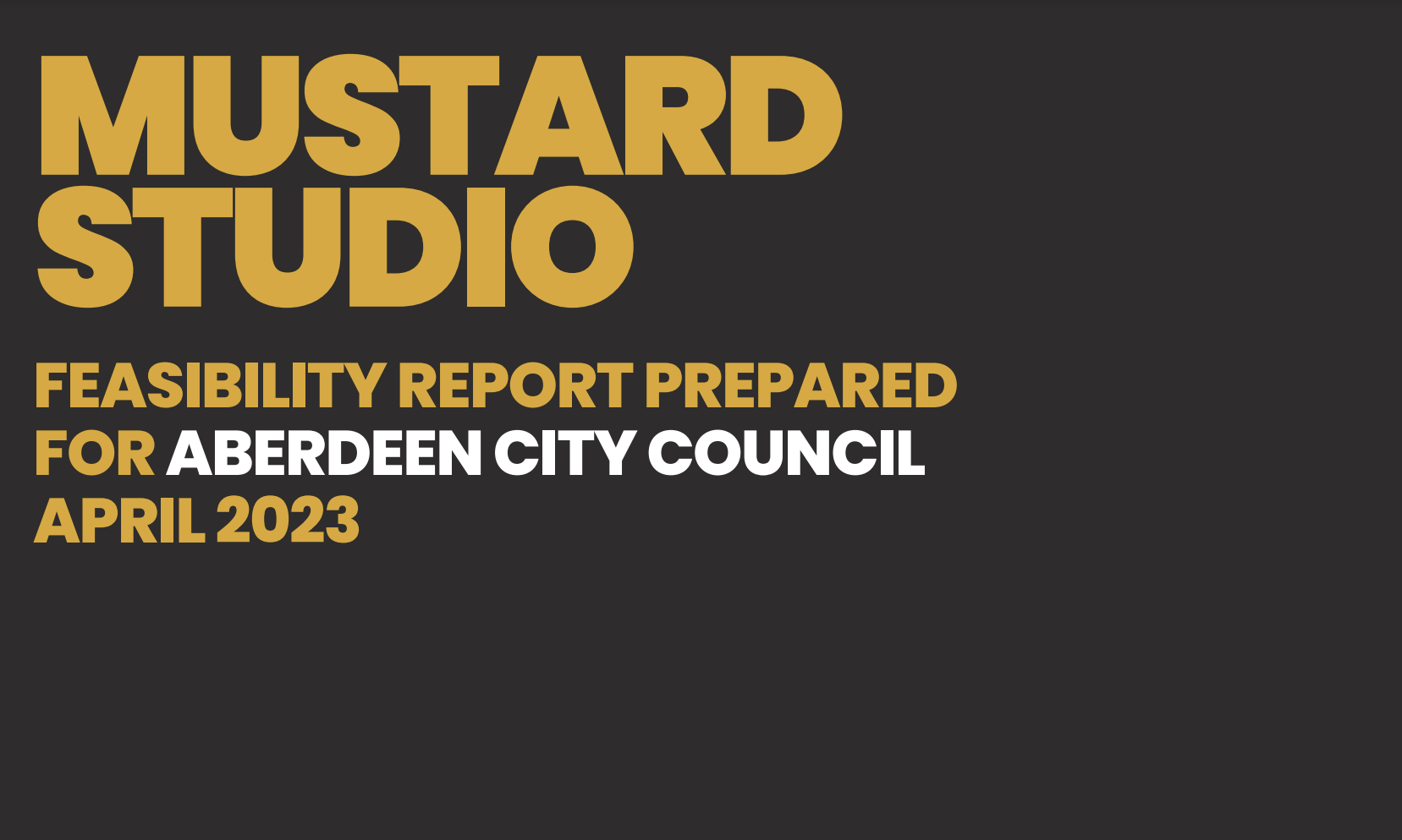 Mustard Studio feasibility report on Belmont Cinema