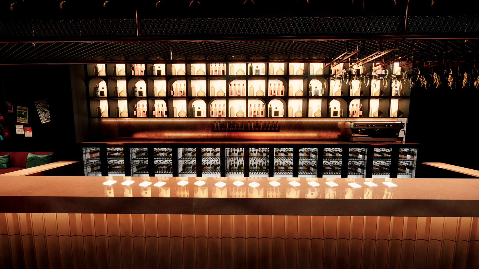 Basement cafe bar concept — The Belmont Cinema — TINTO Architecture