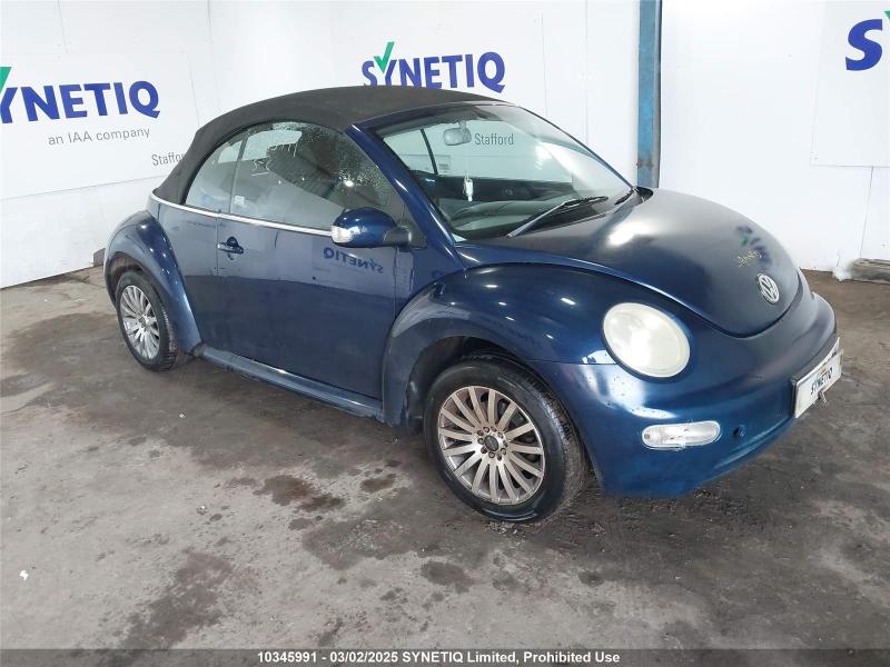2005 VOLKSWAGEN BEETLE 16V 1390cc PETROL MANUAL 5 Speed 2 DOOR CONVERTIBLE