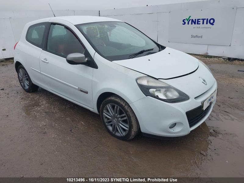 2012 RENAULT CLIO DYNAMIQUE TOMTOM 16V 1149cc PETROL MANUAL 5 Speed 3 DOOR HATCHBACK