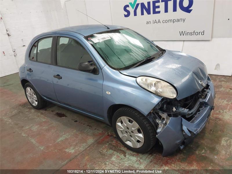 2010 NISSAN MICRA VISIA DCI 1461cc TURBO DIESEL MANUAL 5 Speed 5 DOOR HATCHBACK