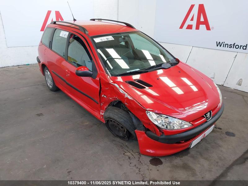 2004 PEUGEOT 206 SW S TD 1398cc TURBO DIESEL MANUAL 5 Speed 5 DOOR ESTATE